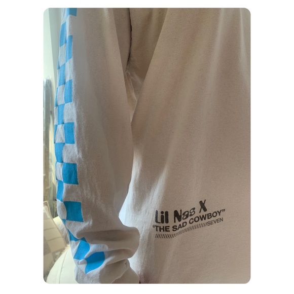 Sad Cowboy Emoji Long-Sleeve Tee - Picture 4 of 9